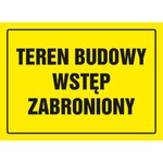 Znak TDC Tablica Budowlana TDC Teren Budowy TDC Wstęp Zabroniony  /TDC
