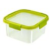 Curver Smart Fresh kwadratowy pojemnik 1,1L zielony transparenty