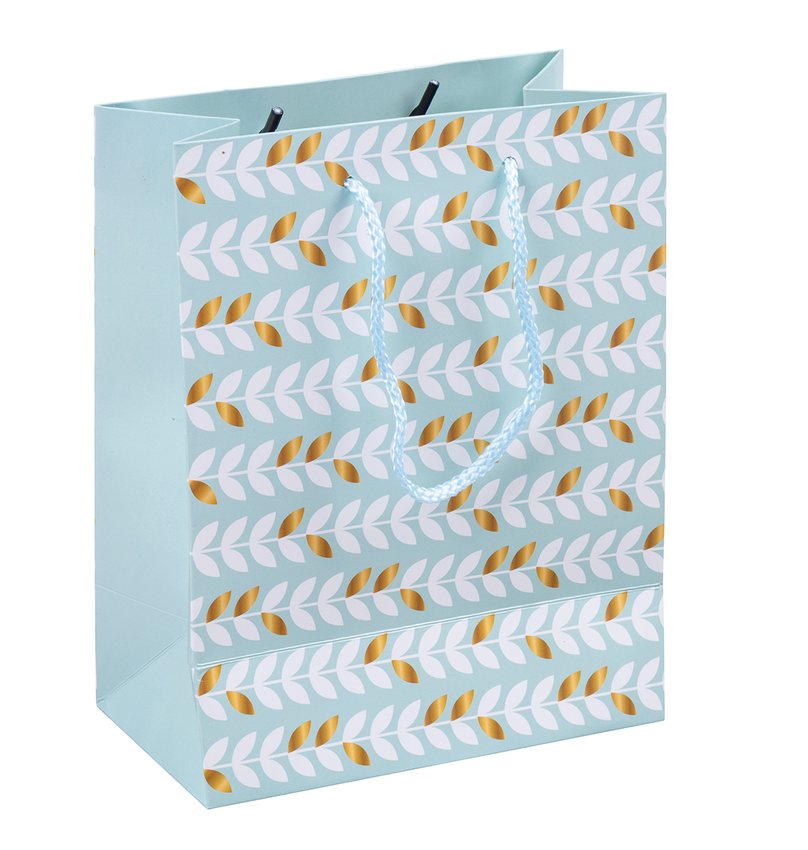 Torebka na prezenty DONAU HOME laminowana 18x23x10cm całoroczna sznurek mix wzorów