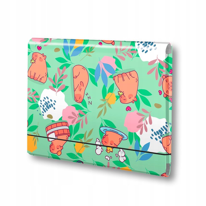 Teczka Skrzydłowa z Gumką A5 Kapibara Łąka /Penmate