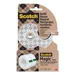 Dyspenser taśmy SCOTCH ze stali nierdzewnej + 2x taśma Magic™ 19mm x 139m srebrny