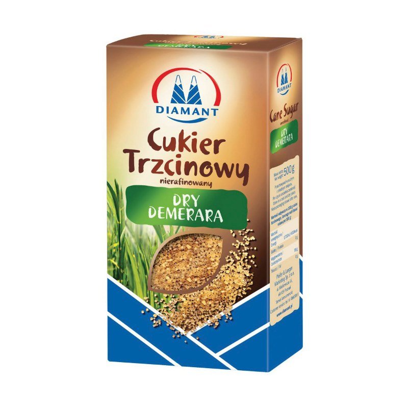 Cukier Diamant Trzcinowy Gruby 0,5kg
