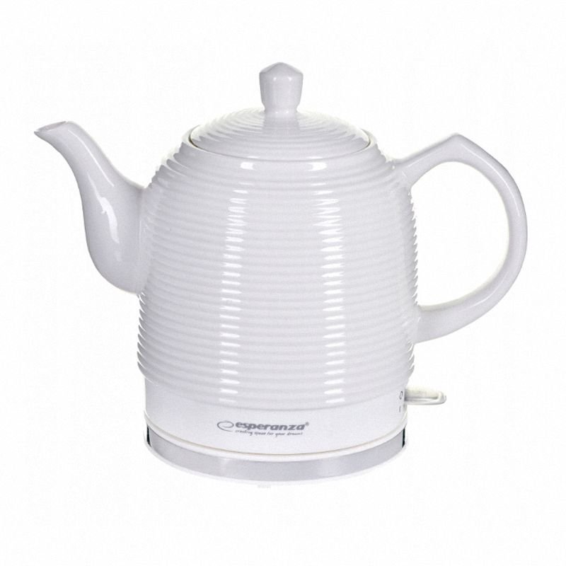 Czajnik Elektryczny Ceramiczny Della 1.2L Biały /Esperanza EKK007