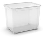Pojemnik 70L z Kółkami i Przykrywką Box Transparentny / Curver 254725