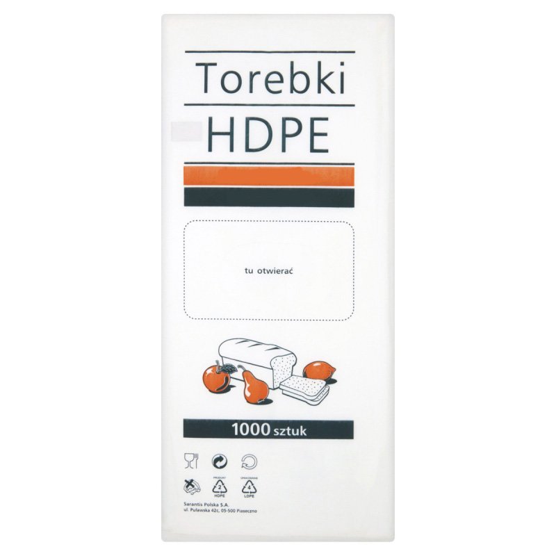 Woreczki HDPE 18/4/42 (Poniżej 15mic) A'1000  /Sarantis