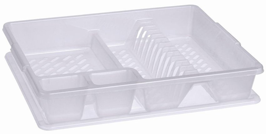 Duża biała suszarka na naczynia Curver model 252999