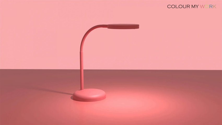 Lampa Biurkowa Led Mauljoy Różowa