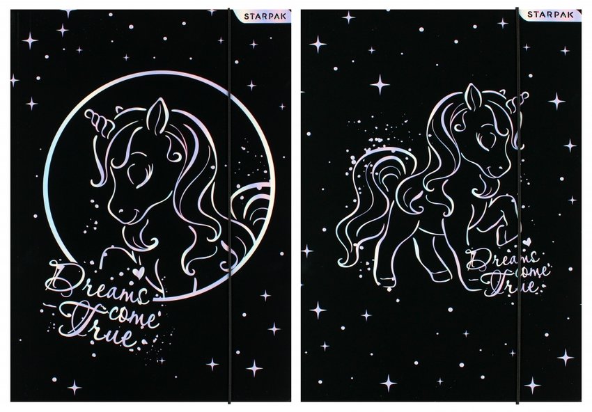 Teczka A4 na Gumkę Unicorn Holo /Starpak