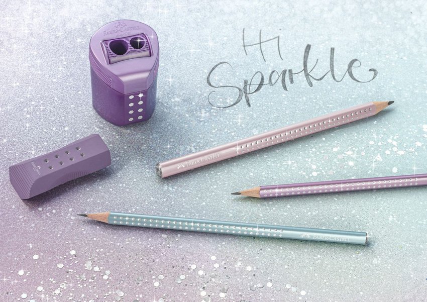 Ołówek Jumbo Sparkle Rose Metallic Faber-Castell