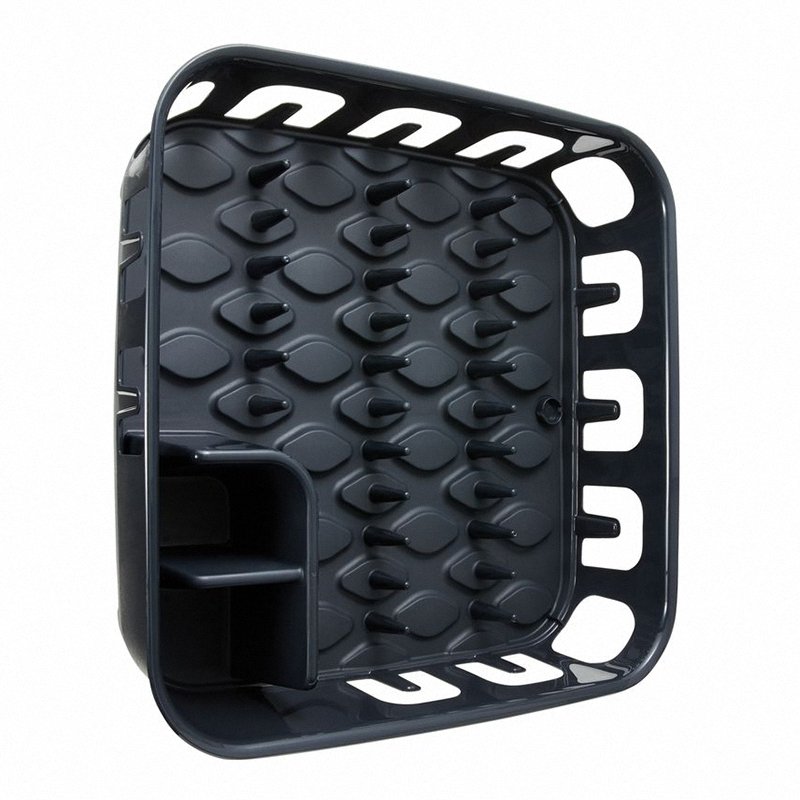 Kwadratowa suszarka do naczyń Curver Essentials ciemny szary