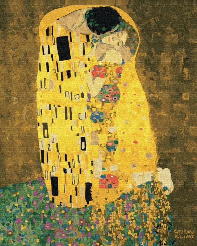 Malowanie po numerach BRUSHME 40x50 cm Pocałunek Gustav Klimt 1 szt., w pudełku