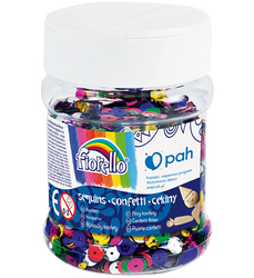 Cekiny confetti GR-C80-7 kółko łamane Fiorello słoik 80g