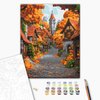 Malowanie po numerach BRUSHME 40x50 cm październikowe miasteczko 1 szt., w pudełku