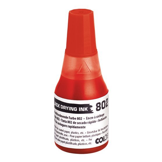 Tusz Szybkoschnący 802 Quick Drying Ink 25ml Czerwony /Colop
