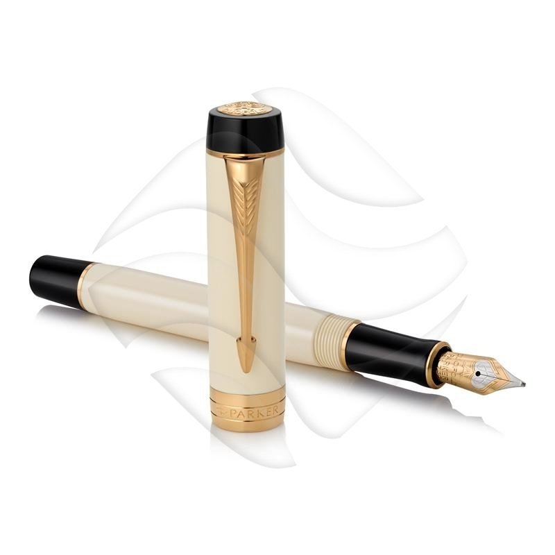 Parker Pióro Wieczne Centennial Duofold Ivory & Black GT FP (F) [1931391]