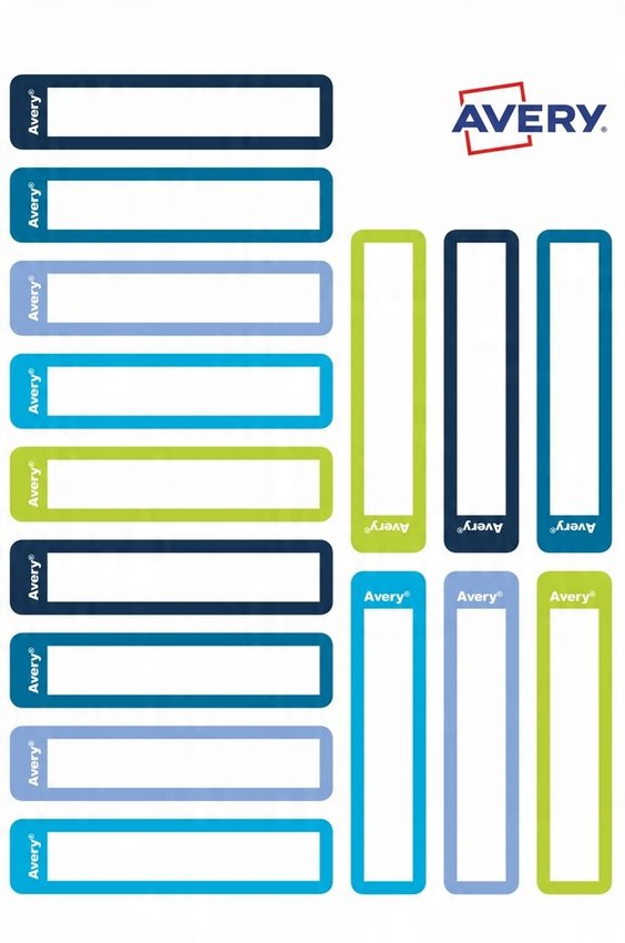 Naklejki na Przybory do Pisania A'30 RESMI30G /Avery