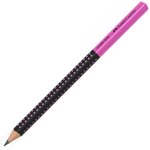 Ołówek Jumbo Grip Two Tone Czarny/Różowy Faber-Castell
