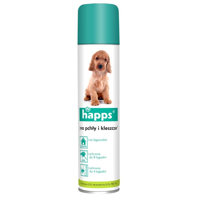 HAPPS Aerozol na pchły i kleszcze dla psów 250 ml