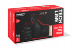 Rękawice Nitrylowe Bezpudrowe Czarne Max Grip PRO L 100szt. /Medasept