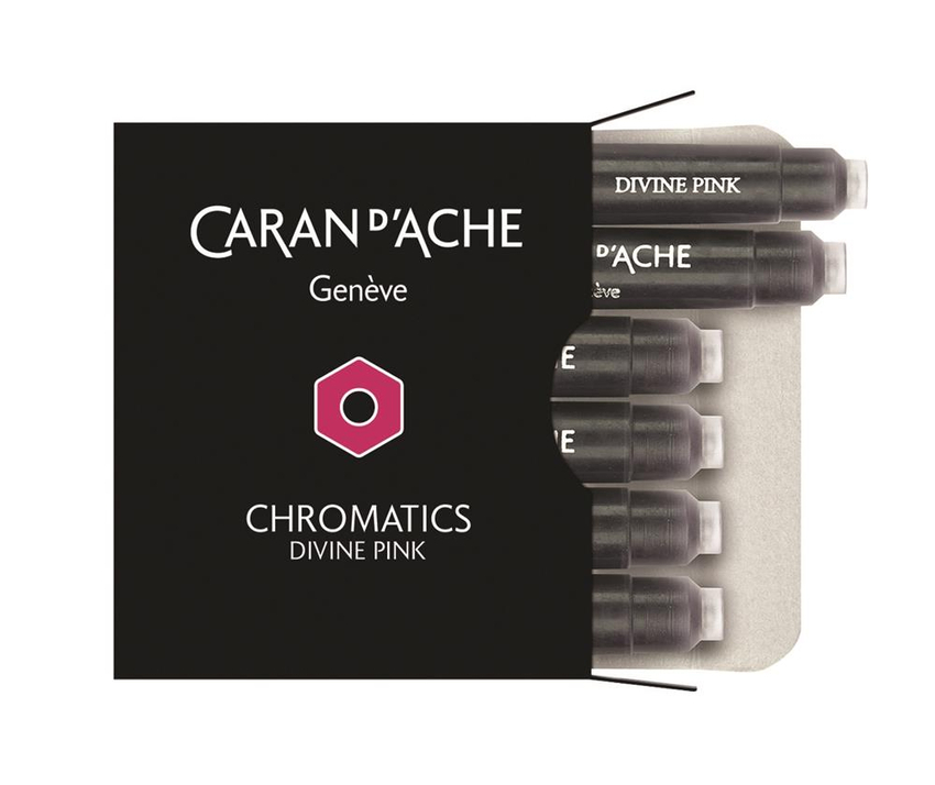 Naboje Caran D'Ache Chromatics Divine Pink 6Szt. Różowe