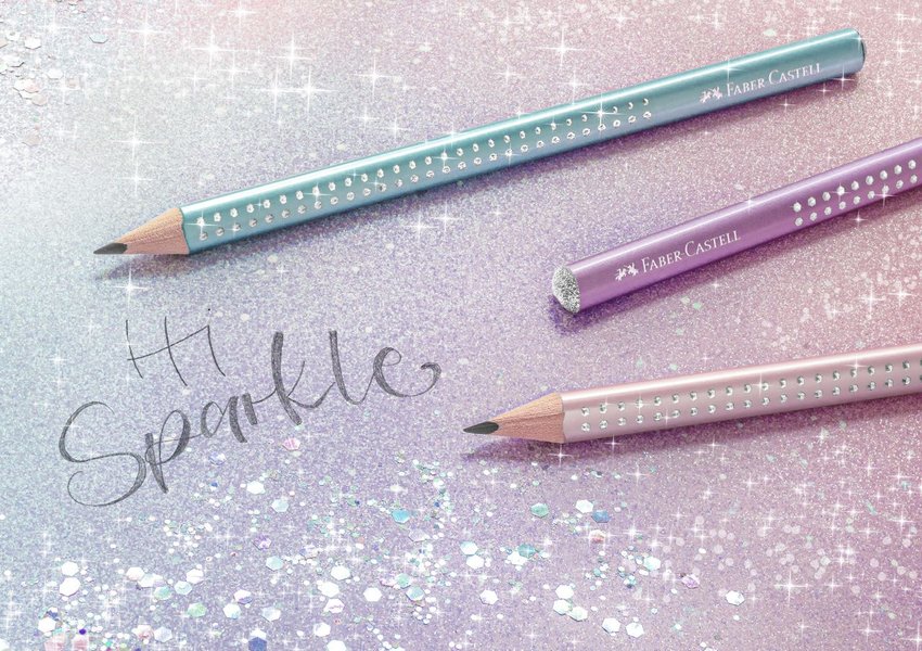 Ołówek Jumbo Sparkle Metallic Fioletowy Faber-Castell