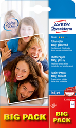 Papier Fotograficzny Classic Big pack 180g 100szt. Avery 100x150 Biały Błyszczący No.C2570-100