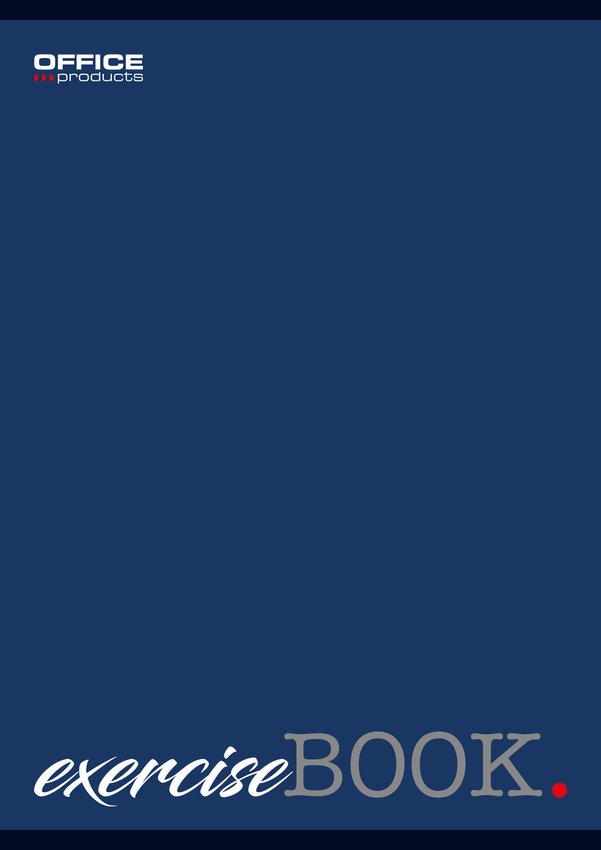 Zeszyt szkolny OFFICE PRODUCTS A4 w kratkę 96 kart., 60gsm mix kolorów