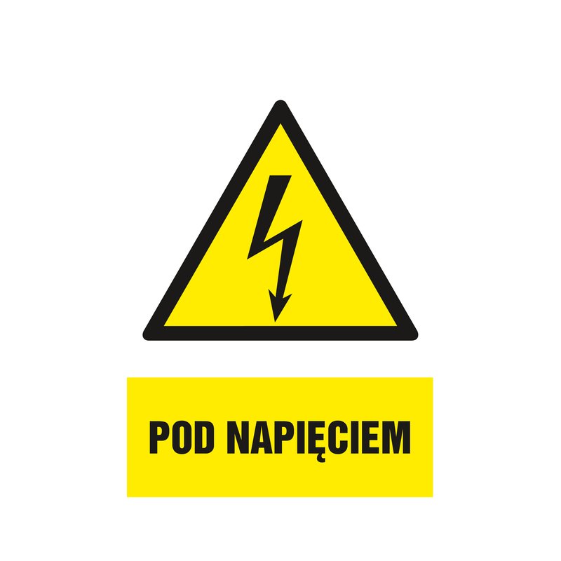 Znak TDC Pod Napięciem  /TDC
