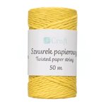 Sznurek Papierowy 50m [DPSZ-021] Żółty /DpCraft