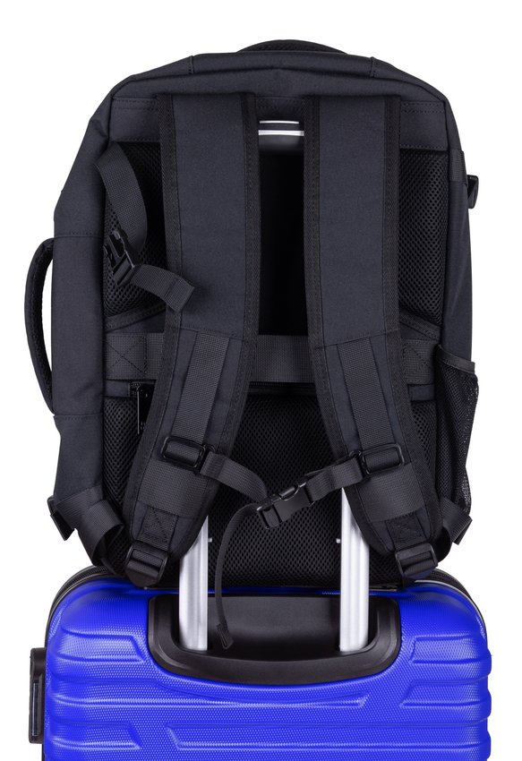 Plecak DONAU TRAVEL Warsaw 15,6" 23l USB + kabel czarny