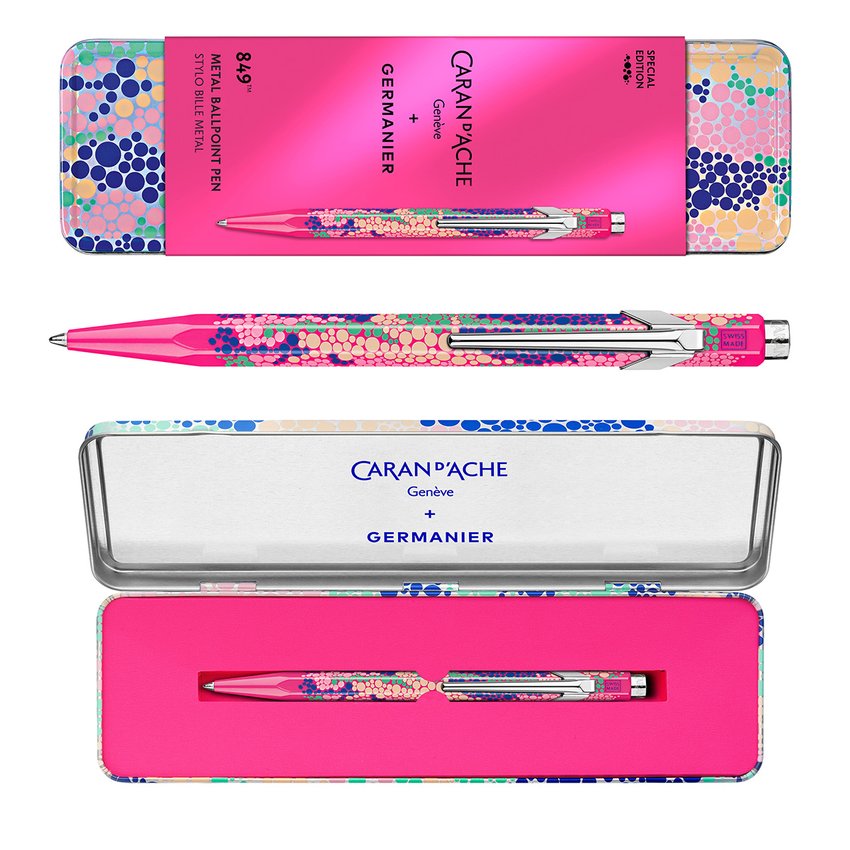 Długopis CARAN D'ACHE 849 Germanier w pudełku różowy neonowy