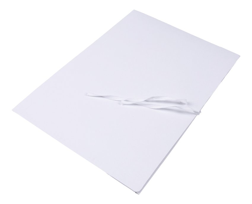 Teczka wiązana OFFICE PRODUCTS karton A4 300gsm 3-skrz., biała