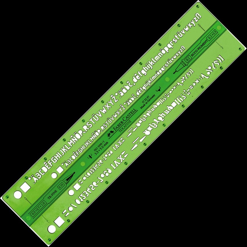 Tekagraph Szablon Literowy Faber-Castellcastell