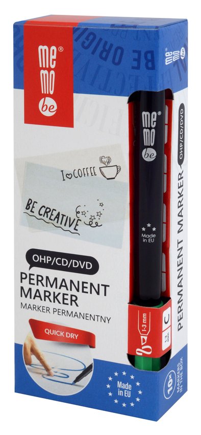 Marker Permanentny Ohp Memobe Mm253 Końcówka C 1-3 Mm Zielony