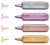 Zakreślacz 1546 Metaliczny Creativ Studio 4 Kol. Op. Kartonowe Faber-Castell