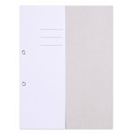 Skoroszyt OFFICE PRODUCTS Budget karton z oczkiem nadruk 1/2 A4 250gsm biały