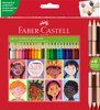 Kredki Trójkątne Children Of The World 24 Kol. + 3 Kredki Dwustronne W Odcieniach Skóry Faber-Castell