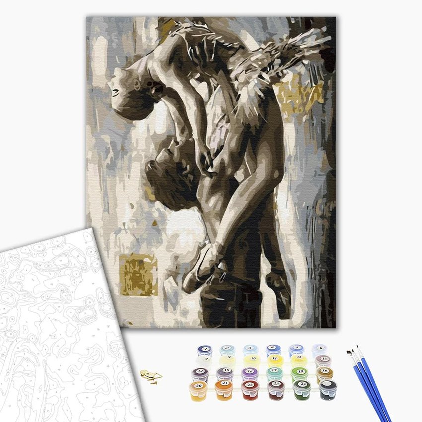 Malowanie po numerach BRUSHME 40x50 cm elegancki taniec 1 szt., w pudełku
