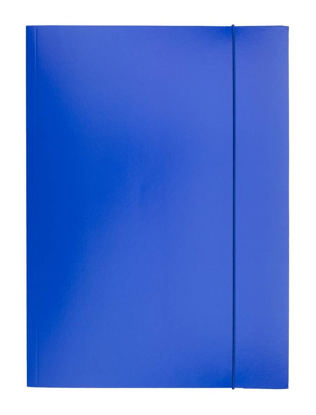 Teczka z gumką OFFICE PRODUCTS karton/lakier A4 320gsm 3-skrz., mix kolorów