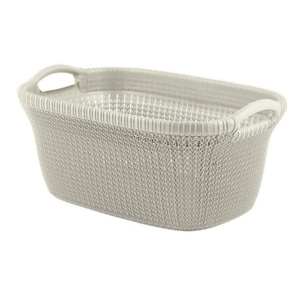 Kosz na pranie Curver Knit kremowy 40L model 228393