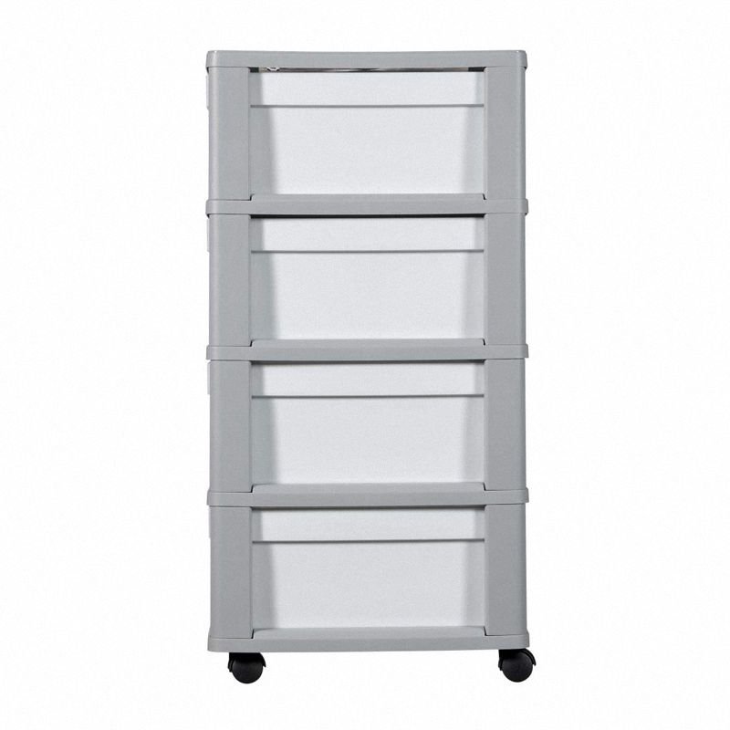 Regał Infinity 4x10L szaro biały Curver model 231559