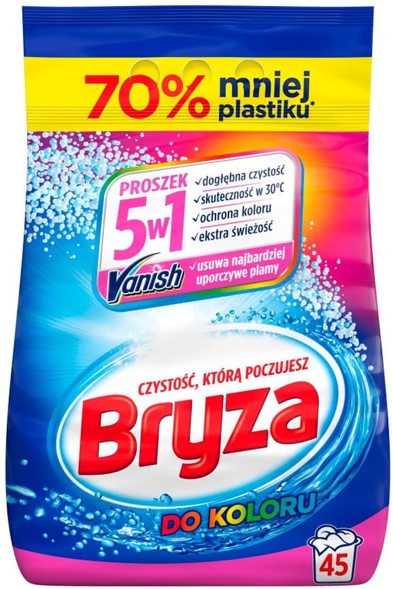 Bryza 5w1 Proszek do Prania 2,79kg do Koloru z Vanishem