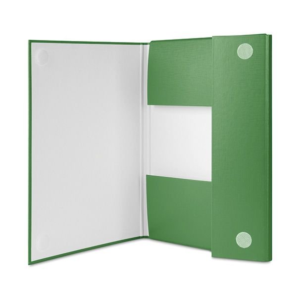 Teczka Z Rzepem Office Products PP A4/15Cm 3-Skrz. Zielona