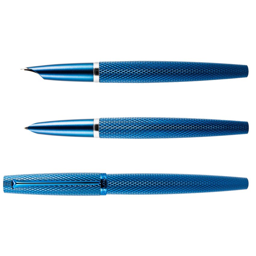 Pióro wieczne DIPLOMAT Viper guilloche F niebieskie