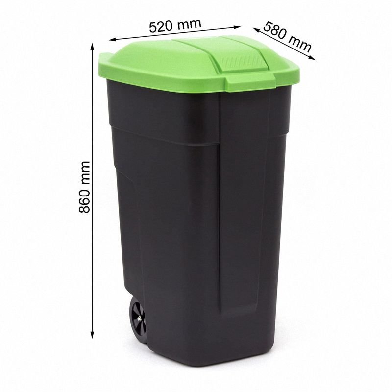 Curver 214125 pojemnik do segregacji 110L czarny zielony