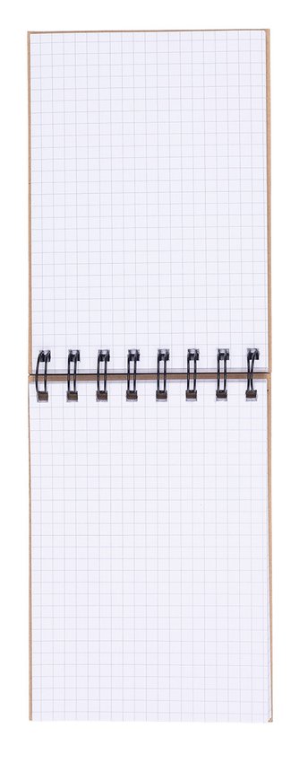 Kołonotatnik OFFICE PRODUCTS craft A6 w kratkę 80 kart., 80gsm brązowy