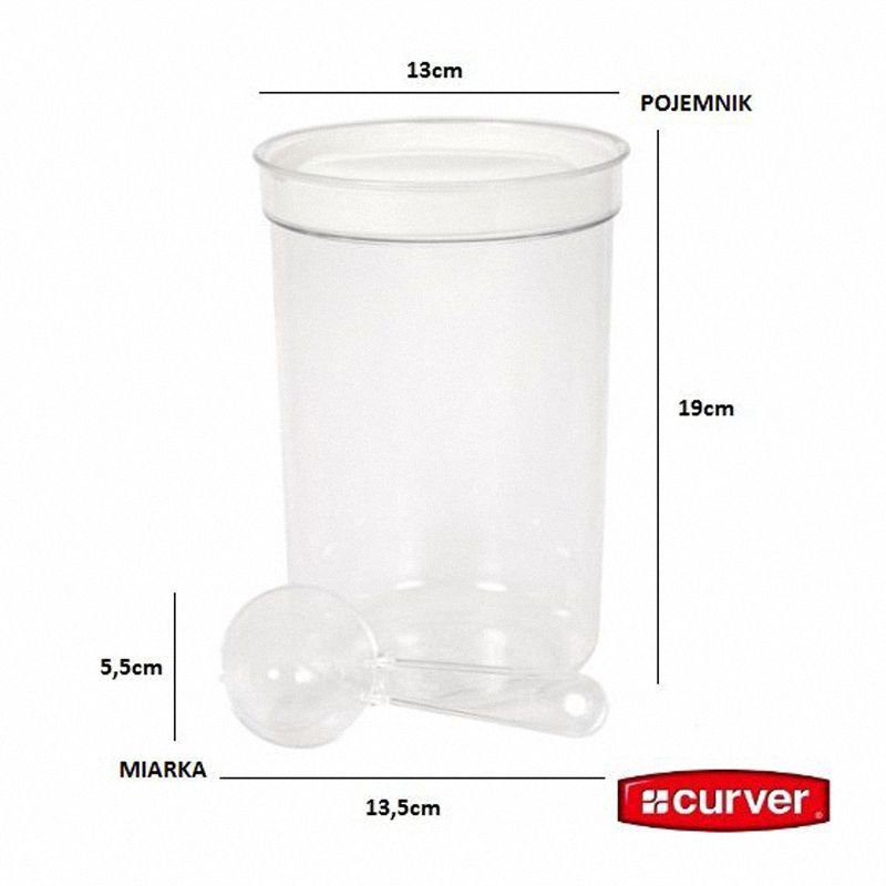 Pojemnik Basic 1.7L na artykuły sypkie Curver 175439 transparentny