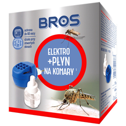 BROS Elektro + Płyn na komary 60 nocy 40ml