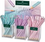 Ołówek Sparkle Pearly Cosmic 3X48 Kol. (Rose Metallic, Ocean Metallic, Violet Metallic) Display Faber-Castell