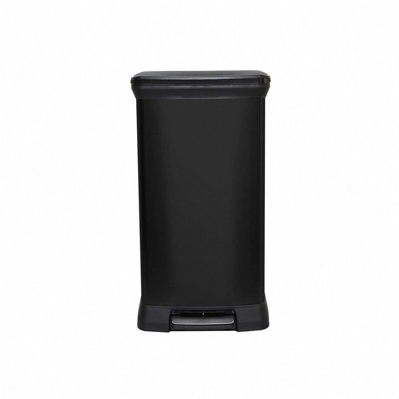 Curver 187178 metalizowany kosz pedałowy 50L czarny